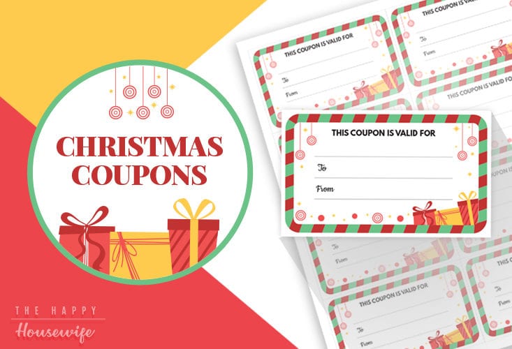 Printable Christmas Coupons for Stocking Stuffers