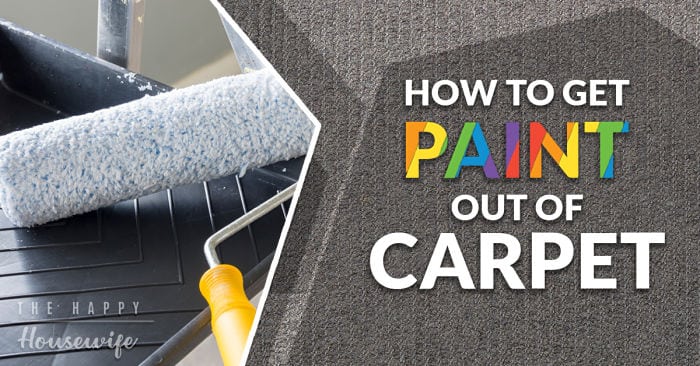 how to get paint out of carpet