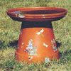 Clay Pot Bird Bath