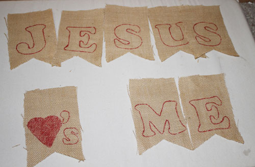Jesus Loves Me Bunting 4