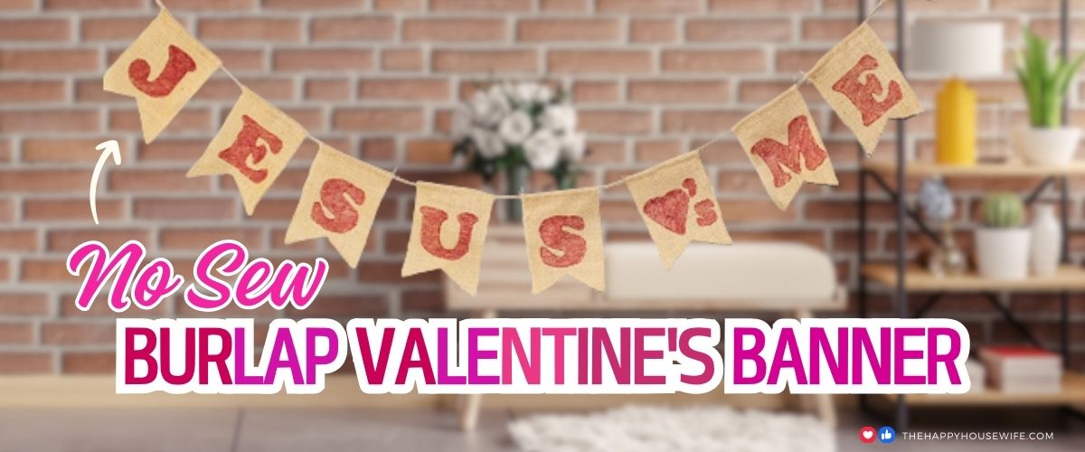 No sew burlap banner