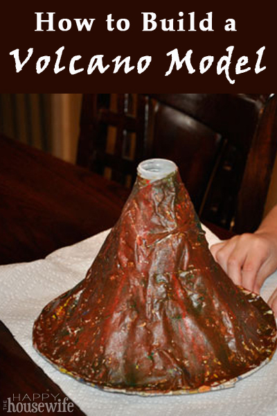 How to Build a Volcano Model - The Happy Housewife™ :: Home Management