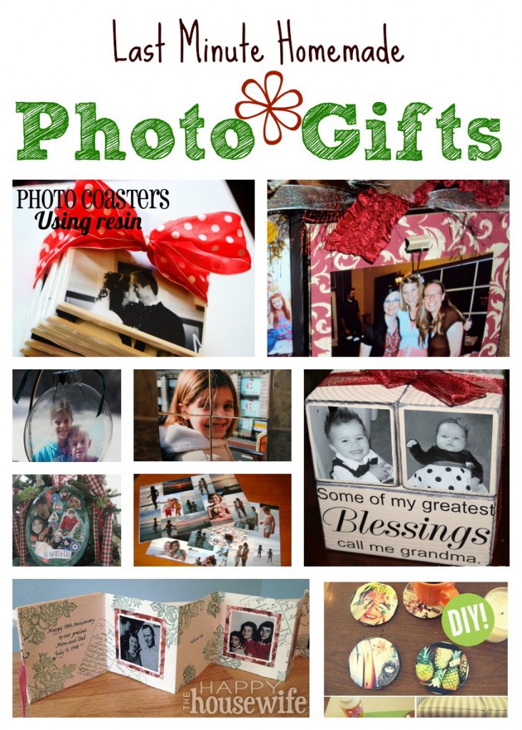 Last Minute Homemade Photo Gifts - The Happy Housewife ...