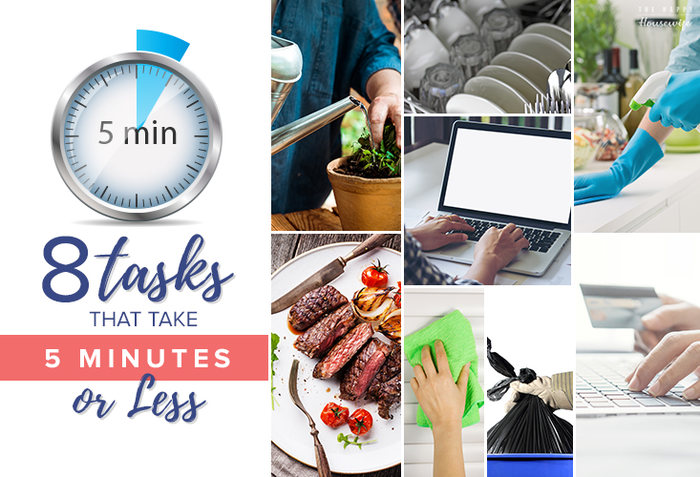 8 tasks that take less than 5 minutes