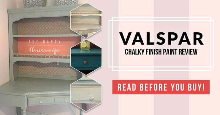 Side Table Makeover with Valspar Chalk Paint - The Happy ...