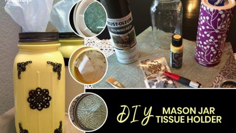 mason jar craft tissue holder
