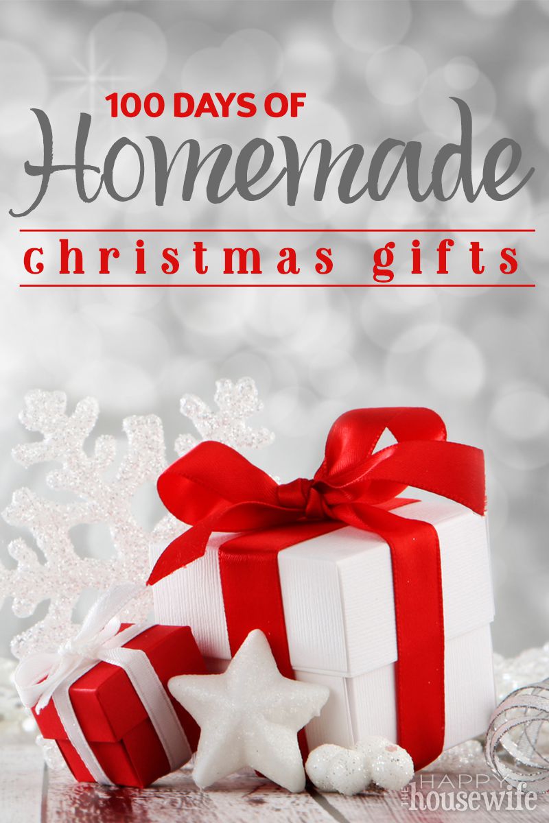 100 Days of Homemade Christmas Gifts at The Happy Housewife