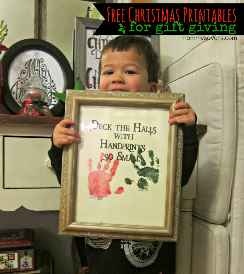 Handprint Picture: Homemade Christmas Gifts - The Happy ...