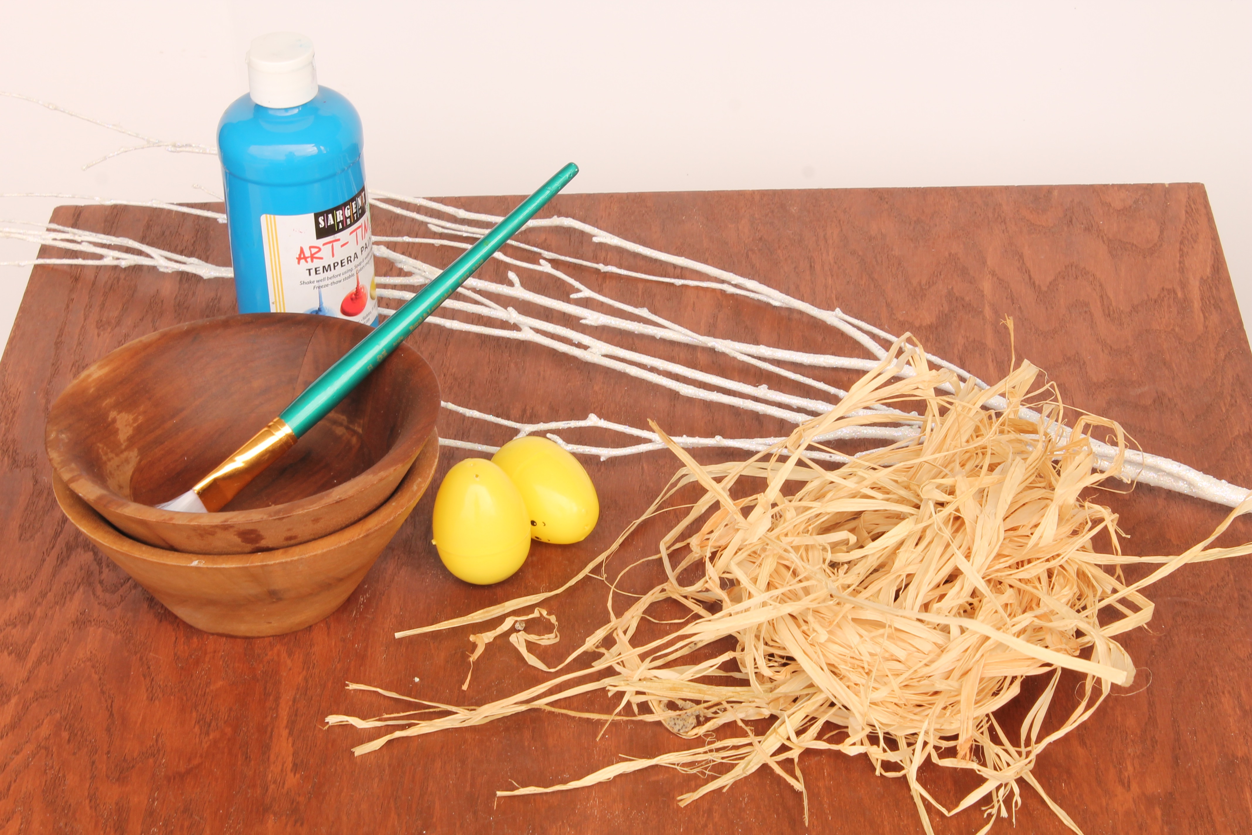 Bird's Nest Spring Craft - supplies