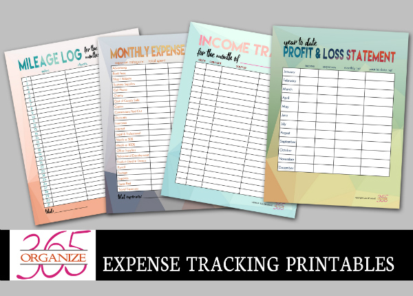 Expense Tracking Printables | With tax organization comes the urge to purge your files. Here are 3 ways I am organizing my tax documents and files this year.