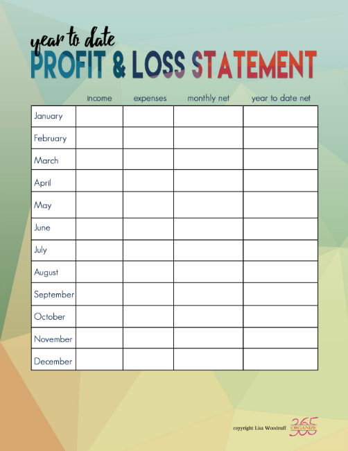 Organize 365 Profit & Loss Statement | With tax organization comes the urge to purge your files. Here are 3 ways I am organizing my tax documents and files this year.