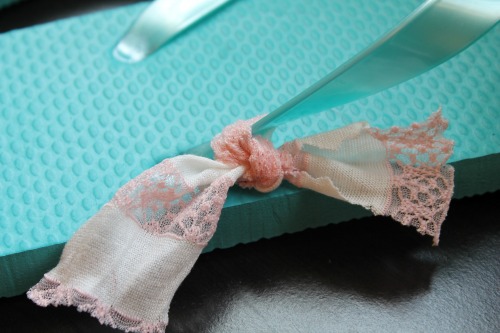 Easy Embellished Flip Flops for Under $5 - Step 3