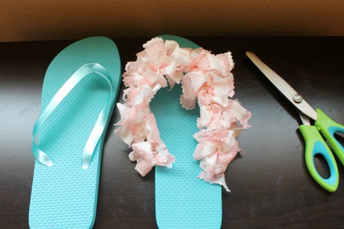 Easy Embellished Flip Flops for Under $5 - Step 4