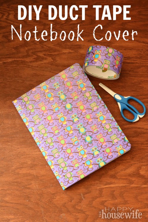 This Duct Tape Composition Notebook Cover is great for back-to-school fun. Your kids will love designing their own notebooks to stand out from the crowd.
