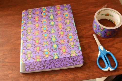 DIY Duct Tape Composition Notebook 