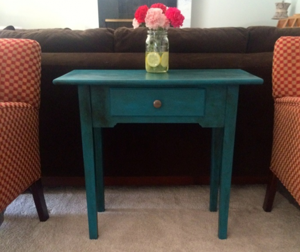 Paint a piece of furniture for a pop of color.