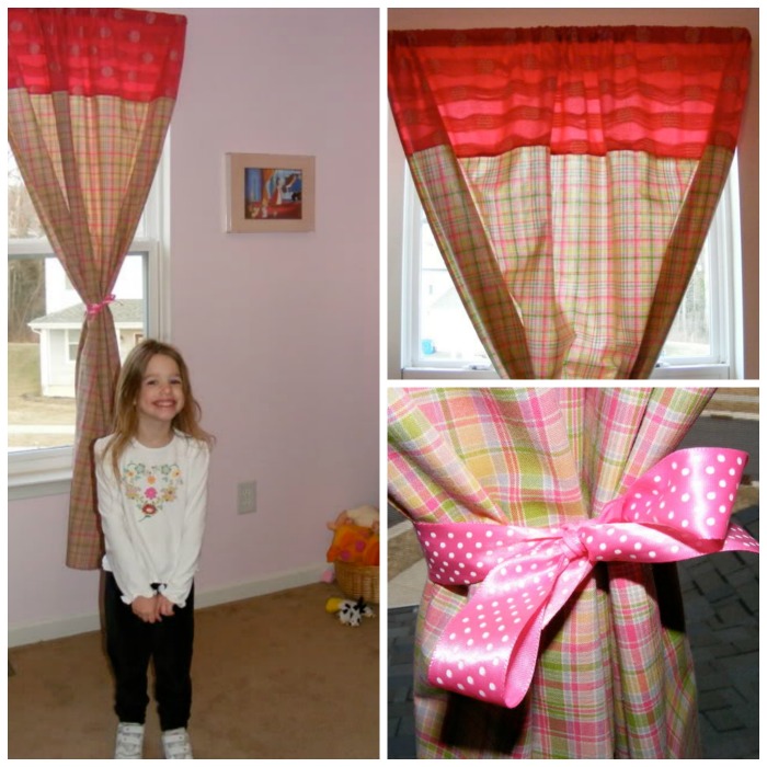Inexpensive curtains can update any room in your home. 