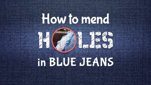 how to mend holes in jeans
