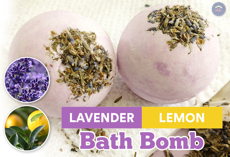Lavender Lemon DIY Bath Bomb