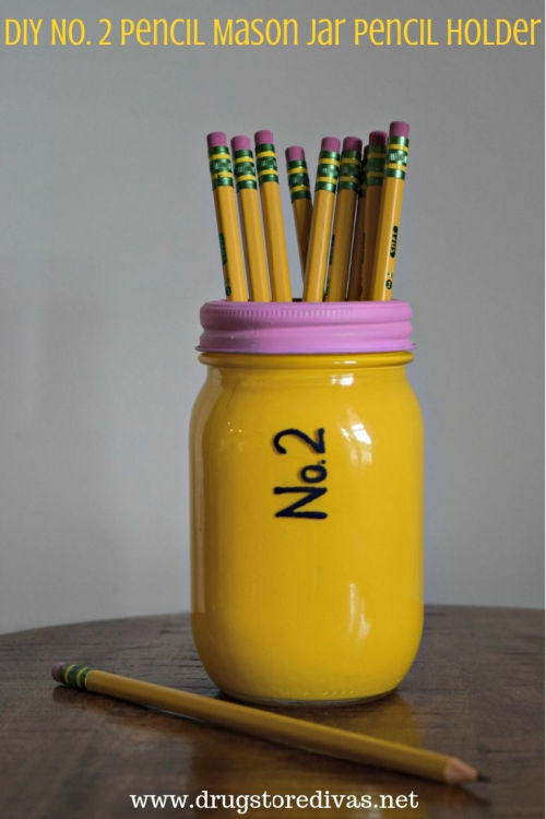 jar pencil holder craft