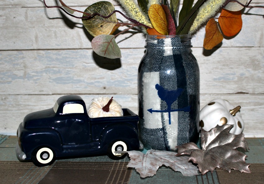 buffalo check mason jar craft