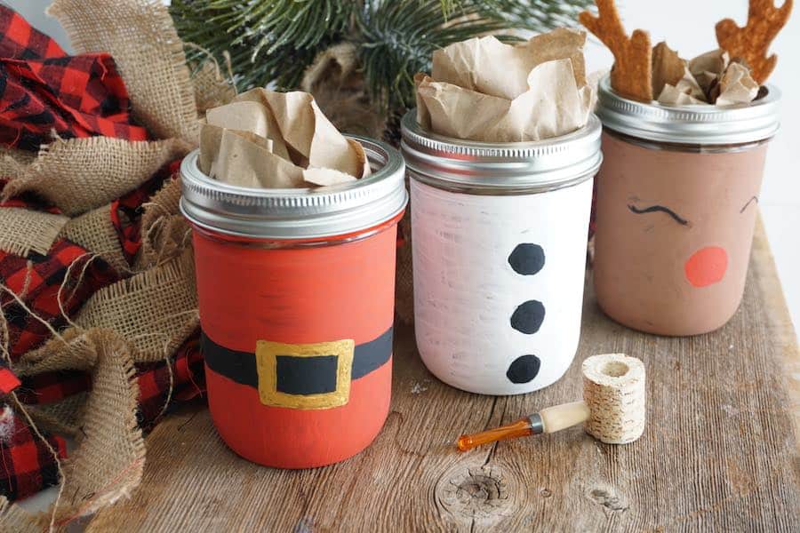 Christmas mason jar craft 