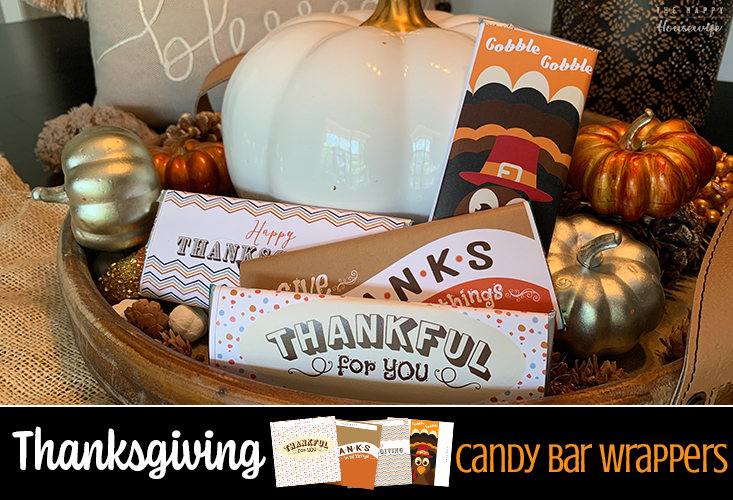 Thanksgiving candy bar wrappers