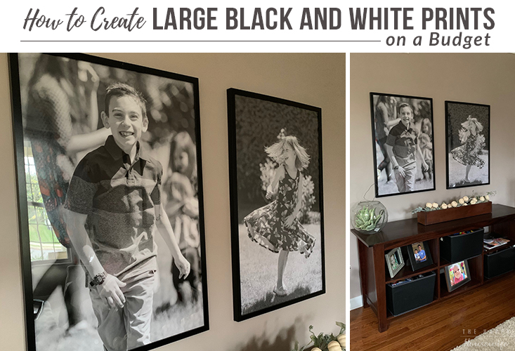 How to create large black and white prints on a budget. 