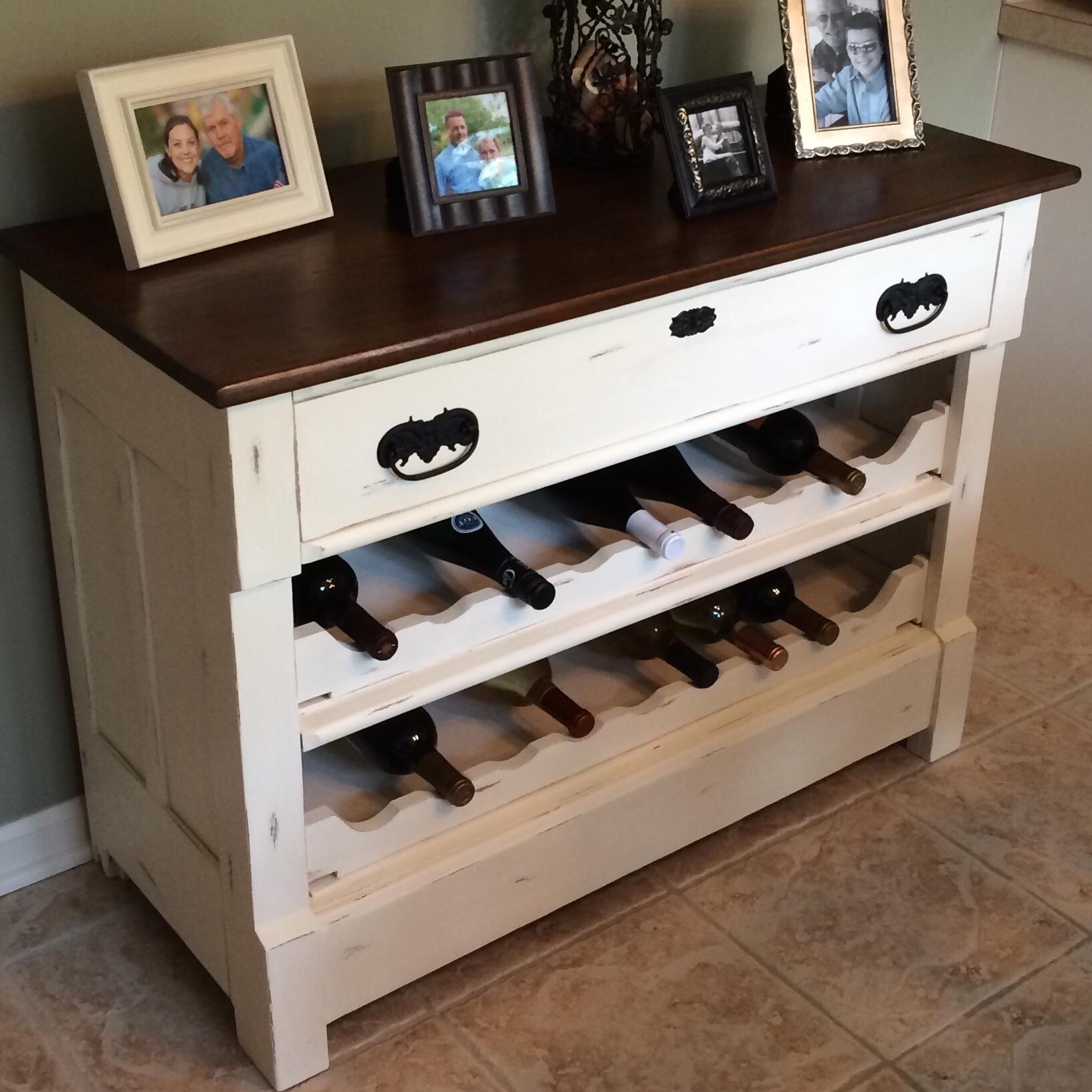 Dresser To Wine Rack Diy The Happy Housewife Home