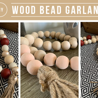 wood bead garland