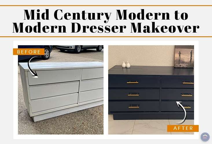 mid century modern painted furniture