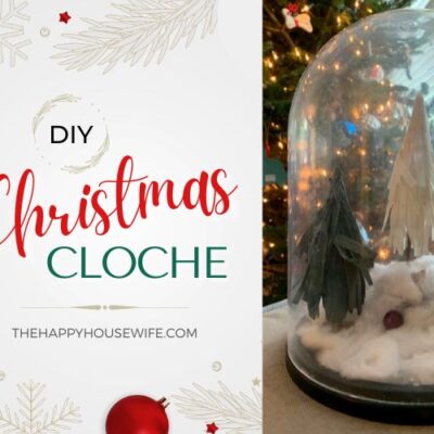 DIY Christmas Cloche