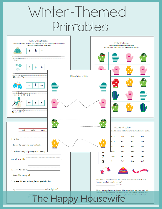 January Winter Themed Printables 2013