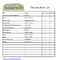 The Sea Book List