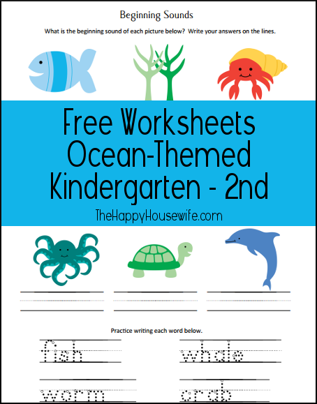 for beginning paste cut worksheets kindergarten and sounds Study Happy Printables The  Worksheets  Unit and Ocean