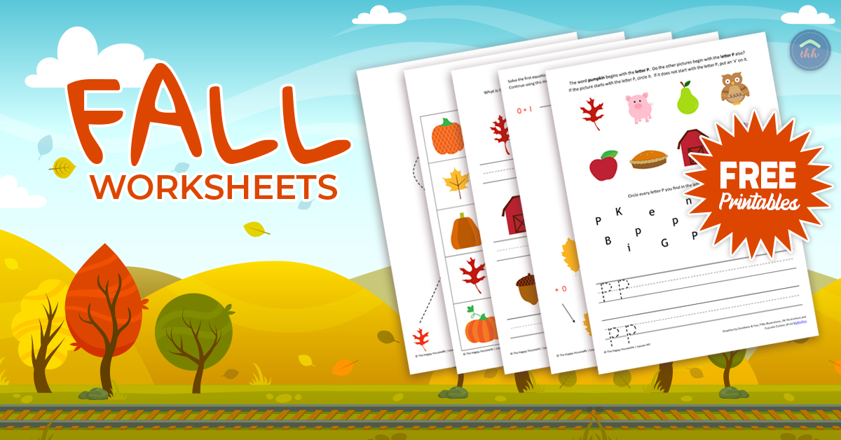 Fall Themed Worksheets: Free Printables - The Happy Housewife™ :: Home