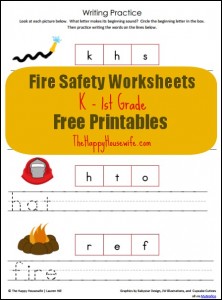 Fire Safety Worksheets - Free Printables