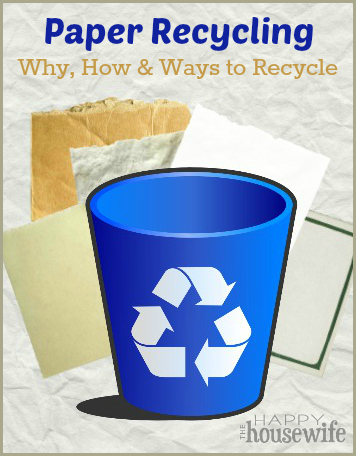 Paper Recycling: Why, How & Ways to Recycle | The Happy Housewife