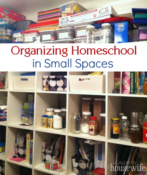 Organizing Homeschool in Small Spaces - The Happy Housewife™ :: Home ...
