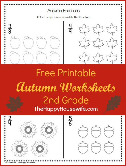Free Printable Autumn Worksheets for 2nd Grade at The Happy Housewife