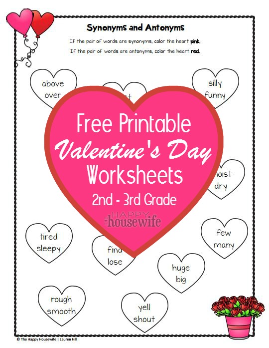 Printable Valentine Worksheets