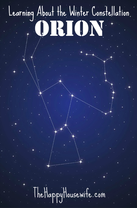 The Winter Constellation Orion - The Happy Housewife™ :: Home Schooling