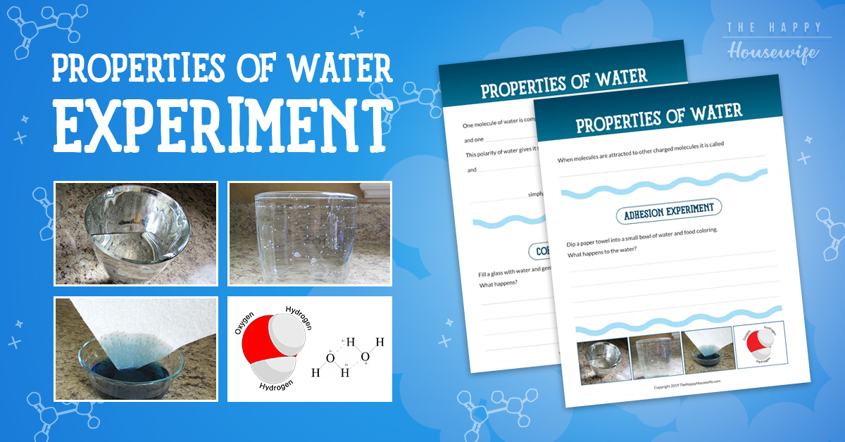 physical properties of water experiment