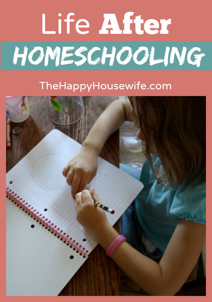 There is life after homeschooling! Learn what it looks like and how to prepare yourself for it, even if you still have several years left. - At The Happy Housewife