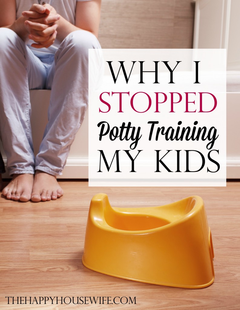 why I stopped potty training my kids