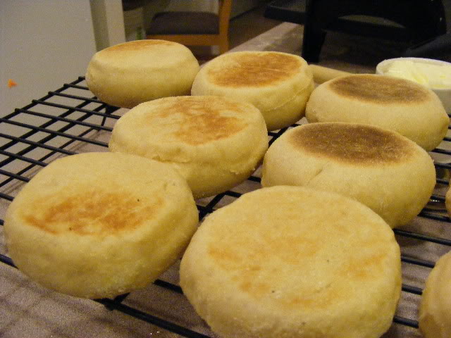 homemade english muffins