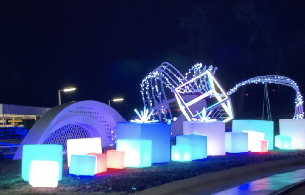 Tomorrowland Christmas decorations 